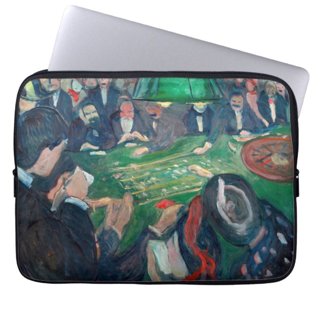 Edvard Munch - Roulette Bord i Monte Carlo Laptop Fodral (Framsidan)