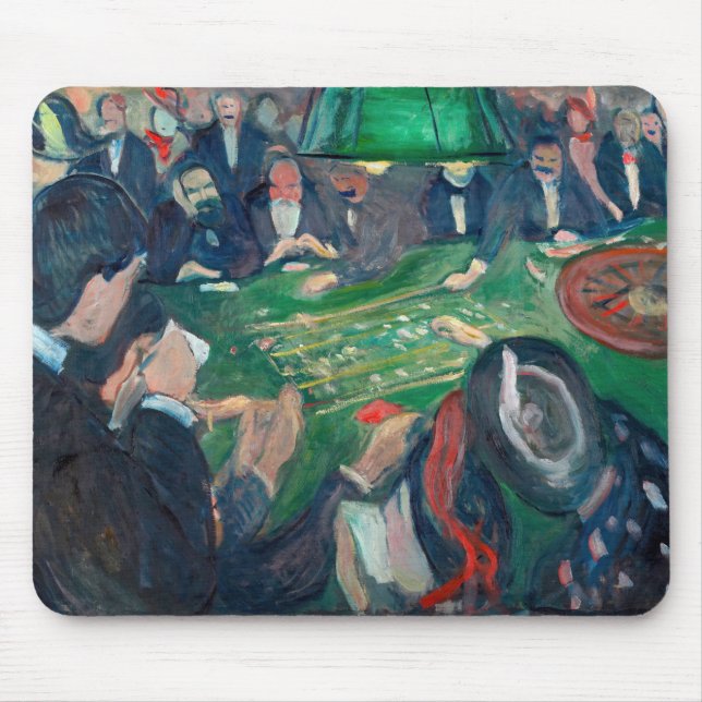 Edvard Munch - Roulette Bord i Monte Carlo Musmatta (Framsidan)
