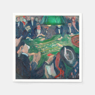 Edvard Munch - Roulette Bord i Monte Carlo Pappersservett