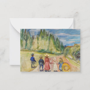 Edvard Munch - Sagoskogen Anteckningskort