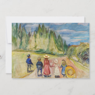 Edvard Munch - Sagoskogen Tack Kort