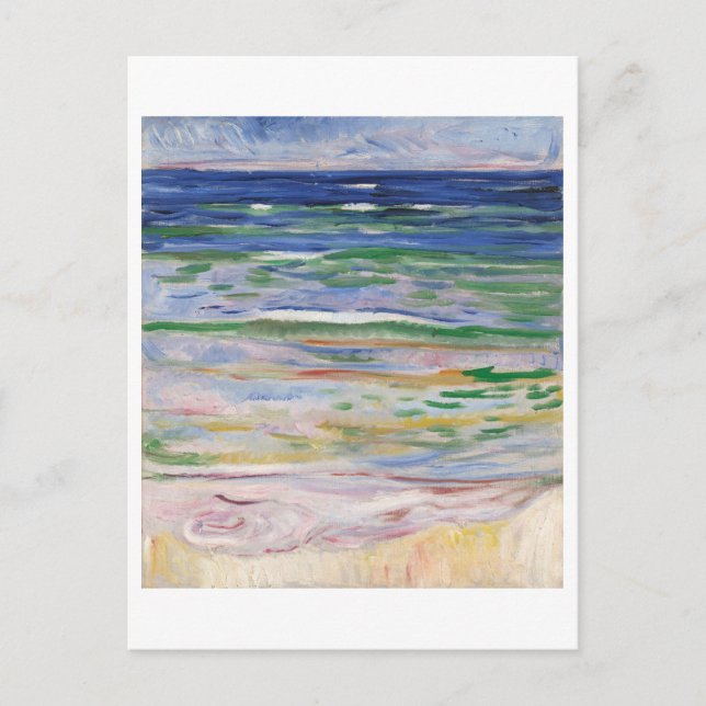 Edvard Munch Sea View Painting-vykort Vykort (Framsida)