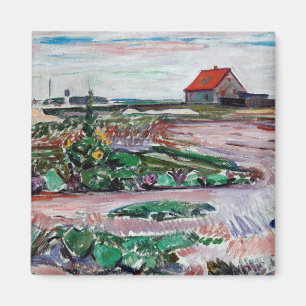 Edvard Munch - Seashore. Liggande nära Lubeck Magnet