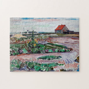 Edvard Munch - Seashore. Liggande nära Lubeck Pussel