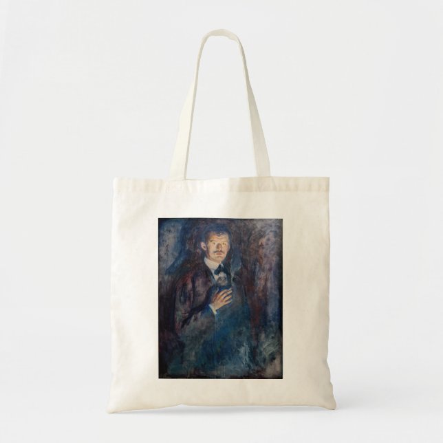 Edvard Munch - Self-Porträtt med Cigarette Tygkasse (Framsidan)