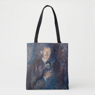 Edvard Munch - Self-Porträtt med Cigarette Tygkasse