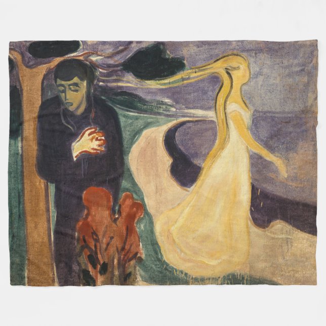 Edvard Munch - Separation Fleecefilt (Framsidan (Horisontell))
