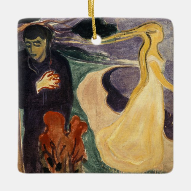 Edvard Munch - Separation Julgransprydnad Keramik (Framsida)