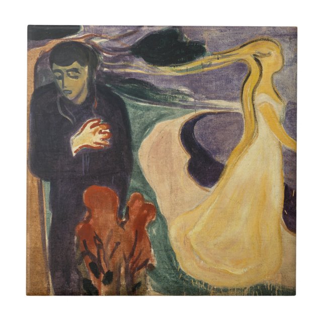 Edvard Munch - Separation Kakelplatta (Framsidan)