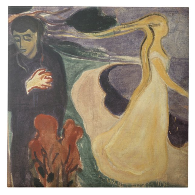 Edvard Munch - Separation Kakelplatta (Framsidan)