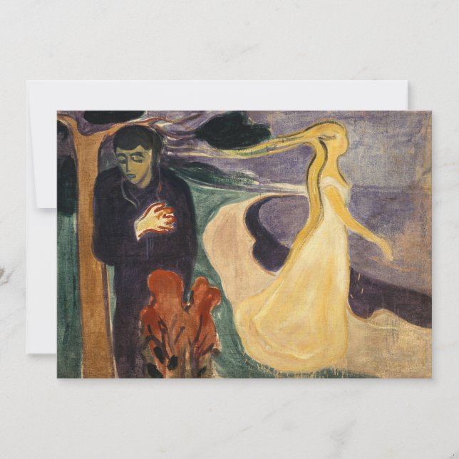 Edvard Munch - Separation Tack Kort (Framsida)