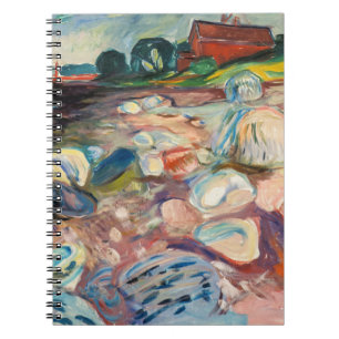 Edvard Munch - Shore with Red House Anteckningsbok