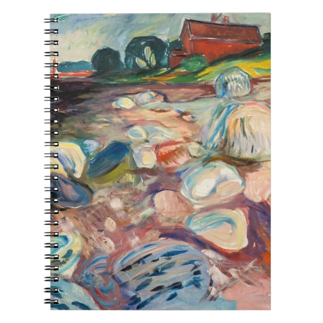 Edvard Munch - Shore with Red House Anteckningsbok (Framsidan)