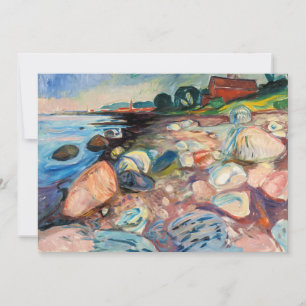 Edvard Munch - Shore with Red House Inbjudningar