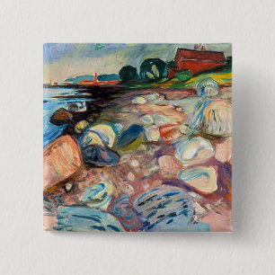 Edvard Munch - Shore with Red House Knapp