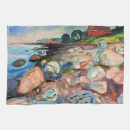 Edvard Munch - Shore with Red House Kökshandduk