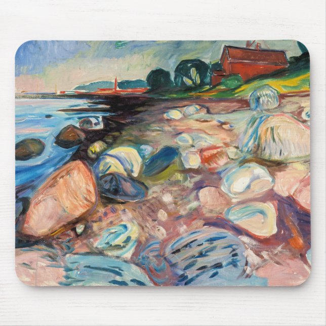 Edvard Munch - Shore with Red House Musmatta (Framsidan)