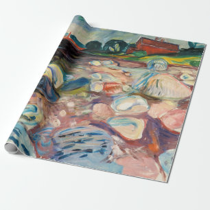 Edvard Munch - Shore with Red House Presentpapper