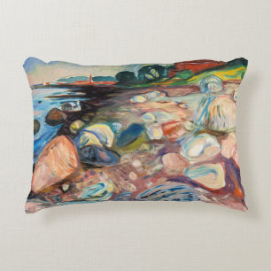 Edvard Munch - Shore with Red House Prydnadskudde