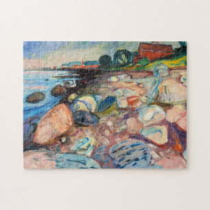 Edvard Munch - Shore with Red House Pussel