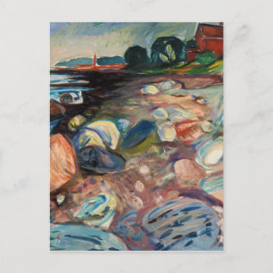 Edvard Munch - Shore with Red House Vykort