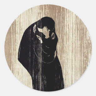 Edvard Munch - SIS IV Runt Klistermärke