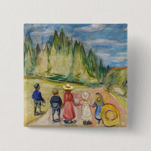 Edvard Munch - skogen Fairytale Knapp