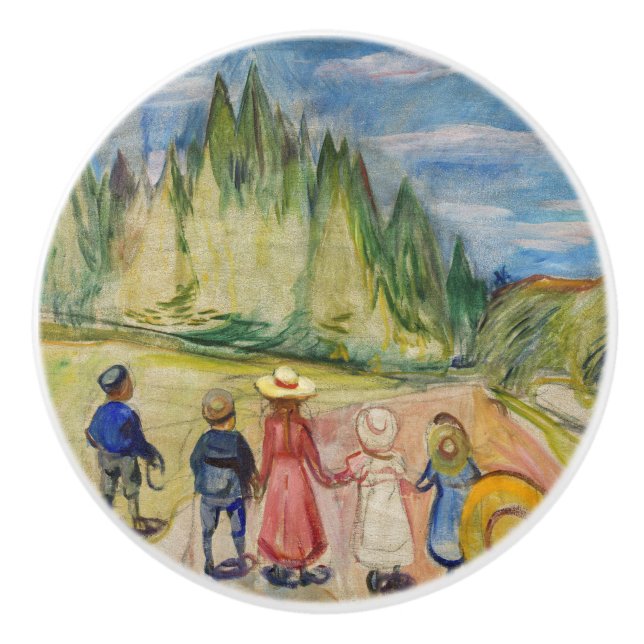 Edvard Munch - skogen Fairytale Knopp (Framsidan)