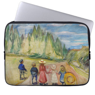 Edvard Munch - skogen Fairytale Laptop Fodral