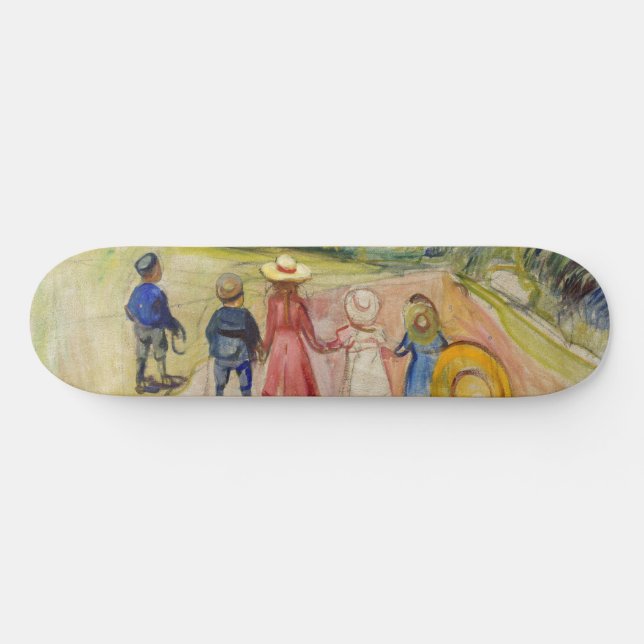 Edvard Munch - skogen Fairytale Mini Skateboard Bräda 18,5 Cm (Horz)