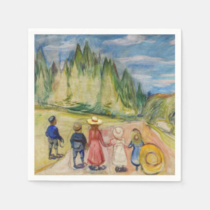 Edvard Munch - skogen Fairytale Pappersservett