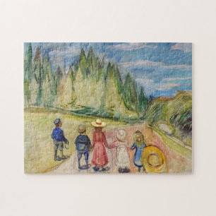 Edvard Munch - skogen Fairytale Pussel