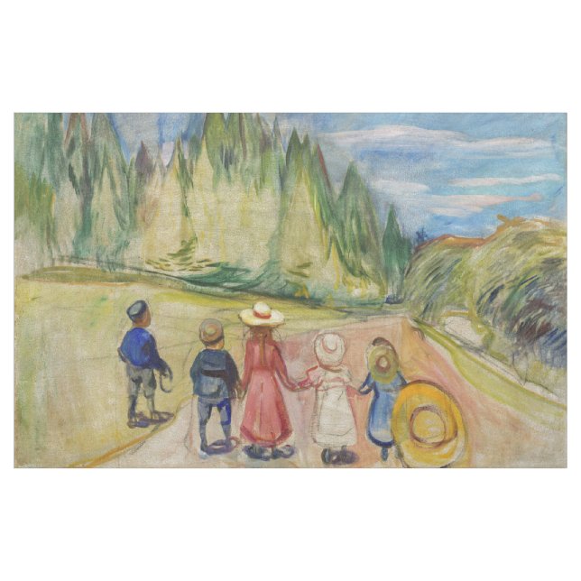 Edvard Munch - skogen Fairytale Tyg (Yard)