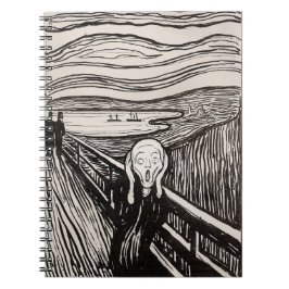 Edvard Munch, Skräm Lithograph Print Berömd Anteckningsbok