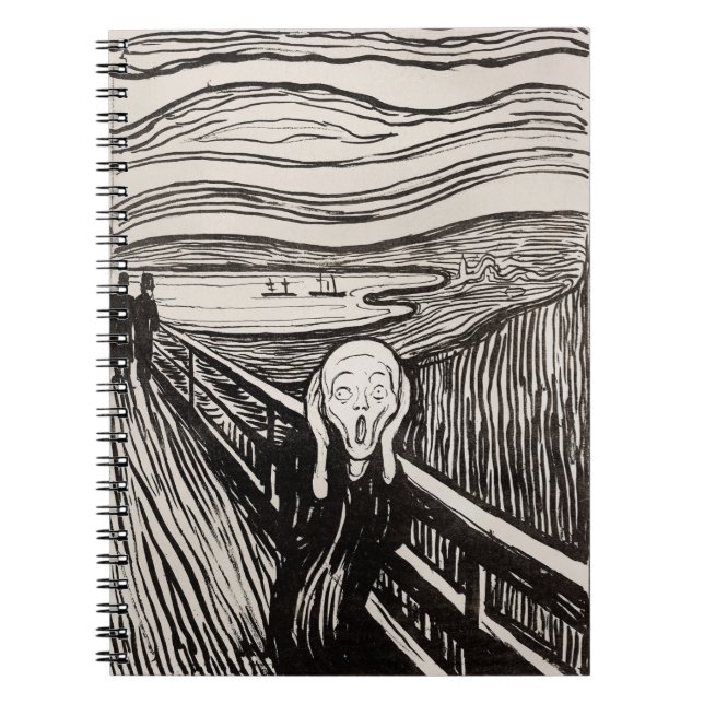Edvard Munch, Skräm Lithograph Print Berömd Anteckningsbok (Framsidan)