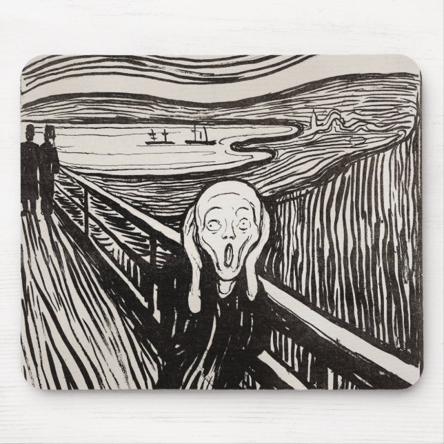 Edvard Munch, Skräm Lithograph Print Berömd Musmatta (Framsidan)