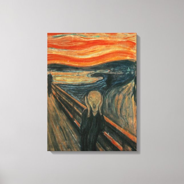 Edvard Munch - Skrämen Canvastryck (Framsida)