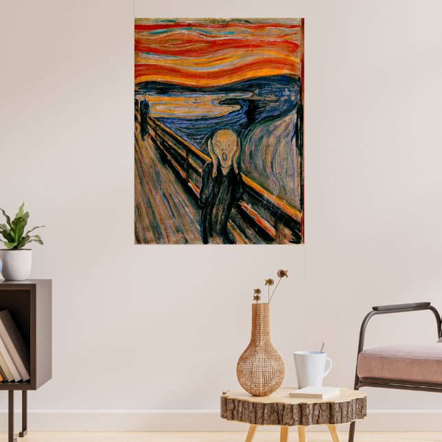 Edvard Munch - Skrämen Poster (Vardagsrum 3)