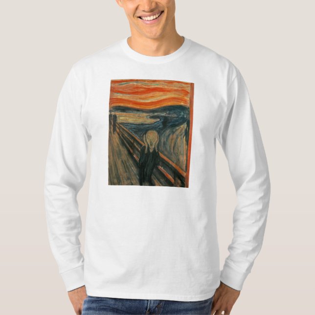 Edvard Munch - Skrämen Tee Shirt (Framsida)