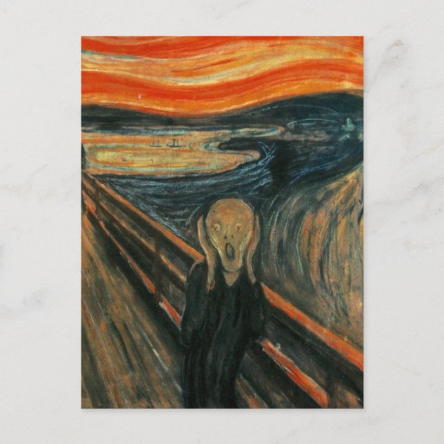 Edvard Munch - Skrämen Vykort (Framsida)