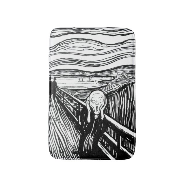 Edvard Munch - Skrämlitografi Badrumsmatta (Framsidan (Vertikal))