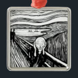 Edvard Munch - Skrämlitografi Julgransprydnad Metall<br><div class="desc">The Skräm/Skrik - Edvard Munch,  1895 - Lithography</div>