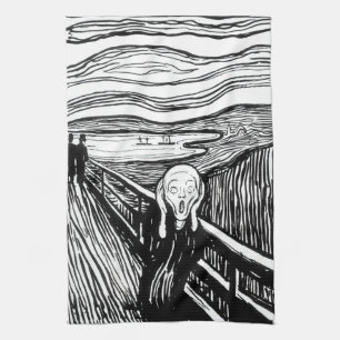 Edvard Munch - Skrämlitografi Kökshandduk