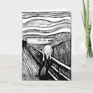 Edvard Munch - Skrämlitografi Kort
