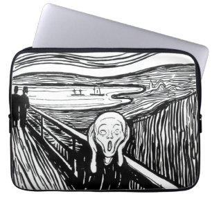 Edvard Munch - Skrämlitografi Laptop Fodral