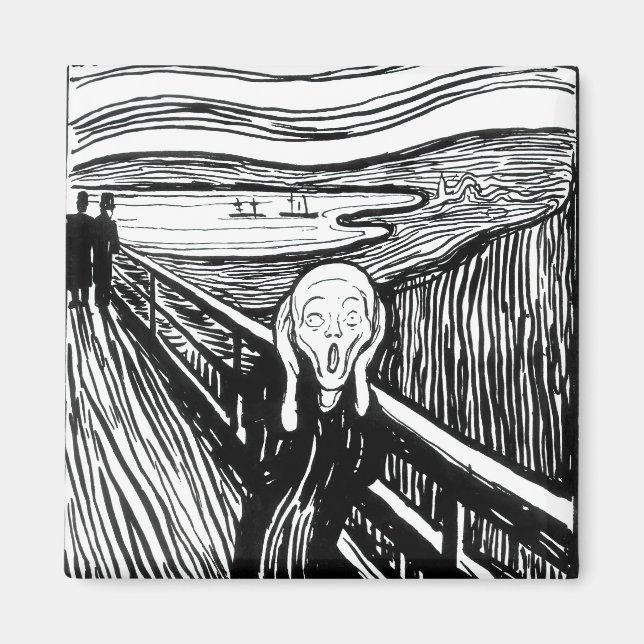 Edvard Munch - Skrämlitografi Magnet (Framsidan)