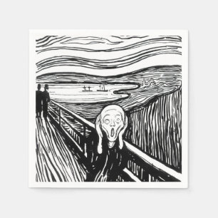 Edvard Munch - Skrämlitografi Pappersservett