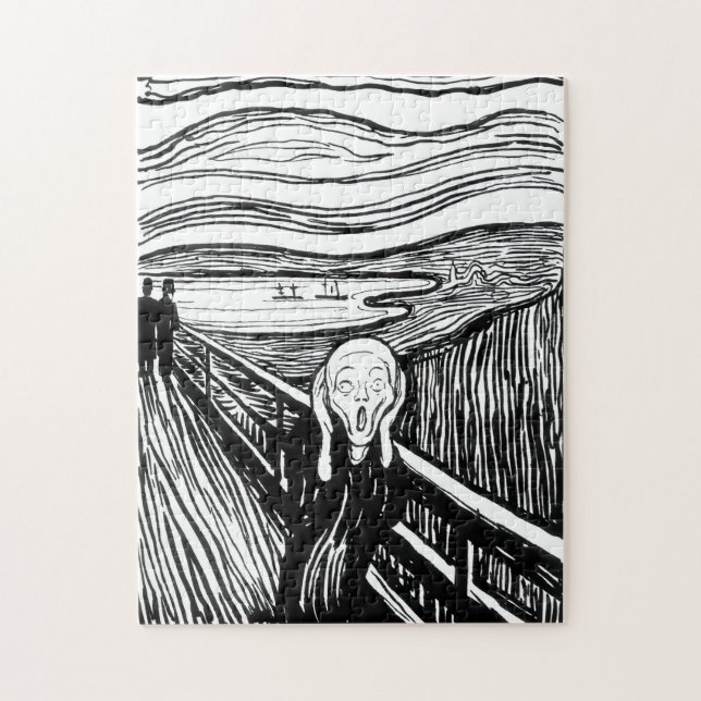 Edvard Munch - Skrämlitografi Pussel (Vertikal)
