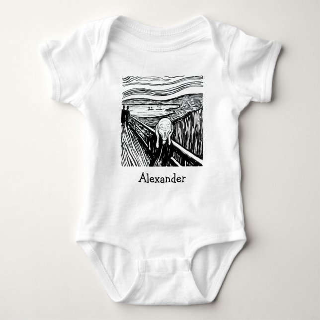 Edvard Munch - Skrämlitografi T Shirt (Framsida)