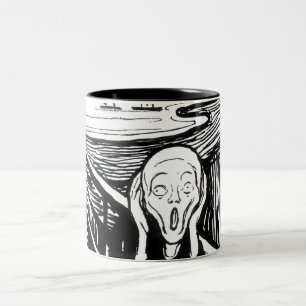 Edvard Munch - Skrämlitografi Två-Tonad Mugg